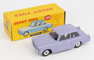 Lot 1116 - Dinky Toys, 189, Triumph Herald, alpine mauve...