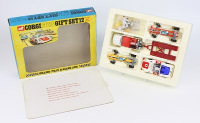 Lot 1129 - Corgi Toys Gift Set 12, Grand Prix Racing Set,...