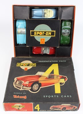 Lot 1044 - Triang Spot On, 4 Sports Cars Gift Set,...