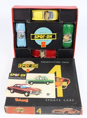 Lot 1043 - Triang Spot On, 4 Sports Car Gift Set,...