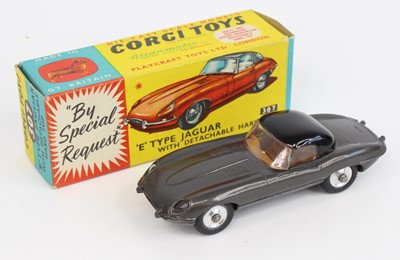 Lot 1105 - Corgi Toys No. 307 E-type Jaguar E Type with...