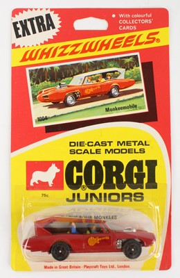 Lot 1107 - Corgi Juniors, No.1004 Monkeemobile, housed on...