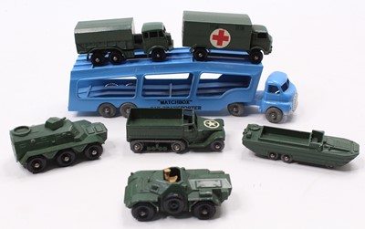 Lot 1457 - A Matchbox Lesney MG1 Garage and Showroom in...