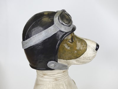 Lot 10 - A painted composite head & shoulders bust of a...