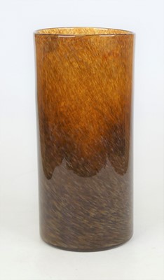 Lot 14 - A 20th century Mdina style mottled brown glass...