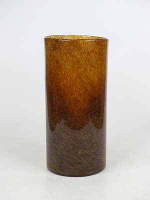 Lot 14 - A 20th century Mdina style mottled brown glass...