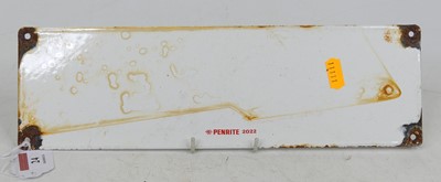 Lot 24 - An enamel advertising sign for Penrite Super...