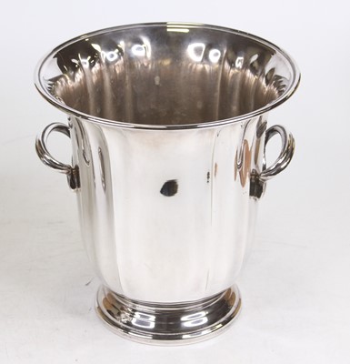 Lot 35 - A silver plated wine cooler of Campagna shape,...