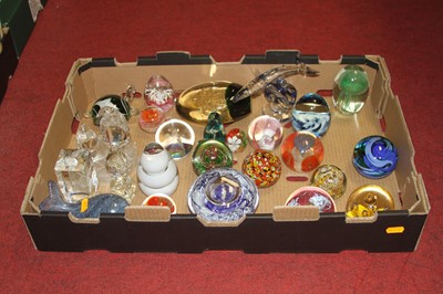 Lot 60 - A collection of studio glass paperweights to...