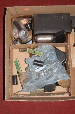 Lot 69 - A collection of microscope equipment to...