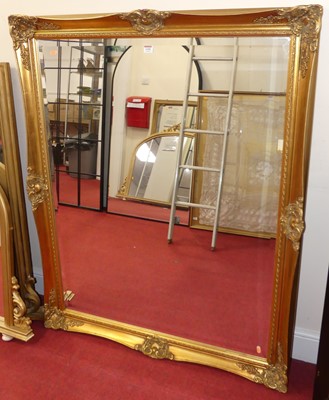 Lot 1190 - A contemporary floral gilt framed bevelled...