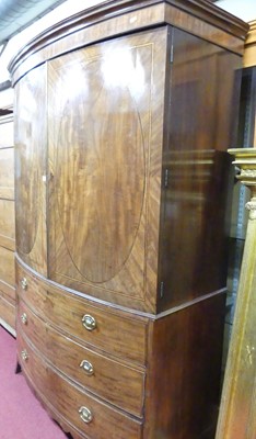 Lot 1203 - A Regency mahogany, satinwood and rosewood...