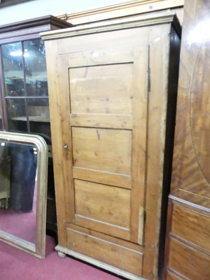 Lot 1204 - A reclaimed rustic joined pine single door...