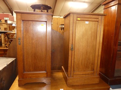 Lot 1210 - Two similar late Victorian walnut ledgeback...