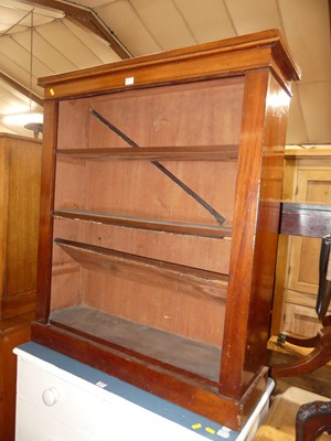 Lot 1212 - A 19th century mahogany low freestanding open...