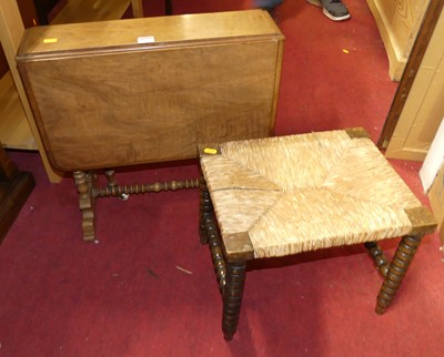 Lot 1222 - A mid-Victorian walnut Sutherland table;...