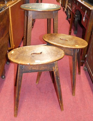 Lot 1228 - A pair of 19th century rustic elm and...