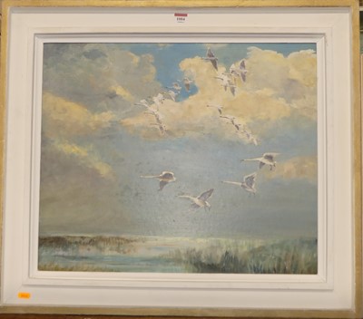 Lot 1004 - Attributed to Roland Green (1896-1972) - Swans...