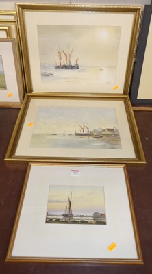 Lot 1053 - J Barrett - pair of watercolours, each signed...