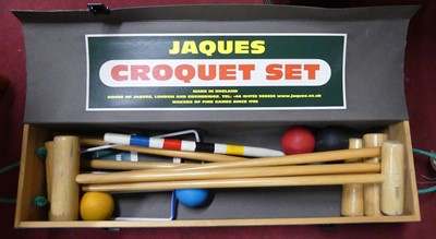 Lot 1324 - A Jaques boxed croquet set