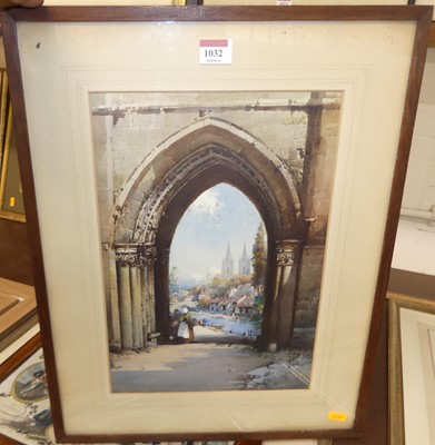 Lot 1032 - Noel Harry Leaver (1889-1951) - a Citygate,...