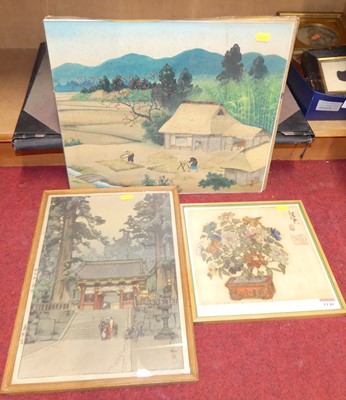 Lot 1140 - Hiroshi Yoshida, Japanese wood block print,...