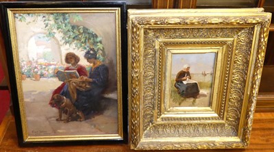 Lot 1130 - Frank Dean - Roova - Spain, oil on board,...