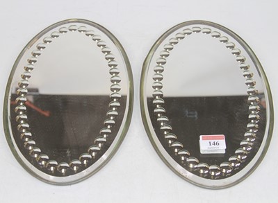 Lot 146 - A pair of late 19th / early 20th century oval...