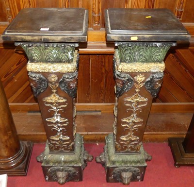 Lot 1397 - A pair of Classical Revival bronzed metal...