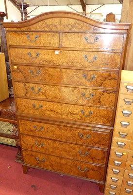 Lot 1416 - A mid-20th century figured walnut...