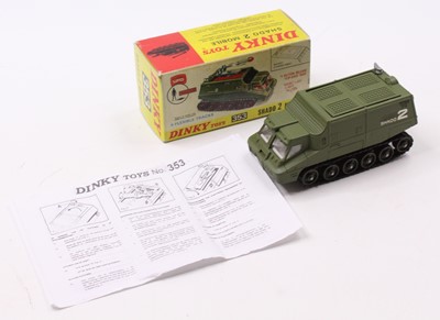 Lot 1274 - Dinky Toys 353 U.F.O Shado 2 Mobile in green...