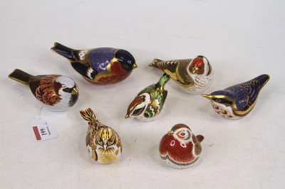 Lot 199 - A collection of seven Royal Crown Derby models...