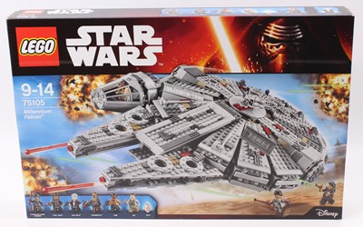 Lot 697 - Lego Star Wars No. 75105 Millennium Falcon,...