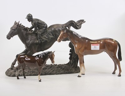Lot 53 - A Beswick model of a horse, chestnut gloss,...