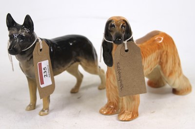 Lot 235 - A Beswick model of an Afghan hound, h.14cm;...