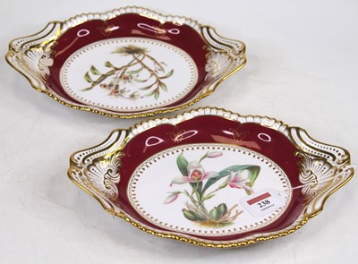 Lot 238 - A pair of Copeland Spode floral decorated...