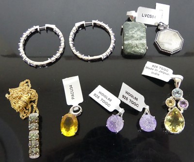 Lot 350 - A collection of principally Gems TV silver and...