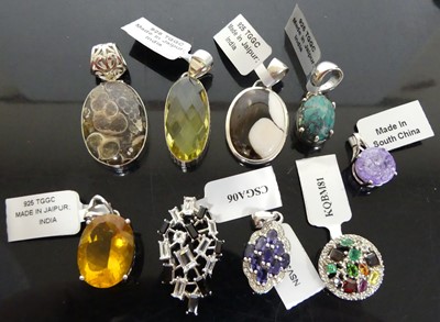 Lot 351 - A collection of as retailed by Gems TV silver...