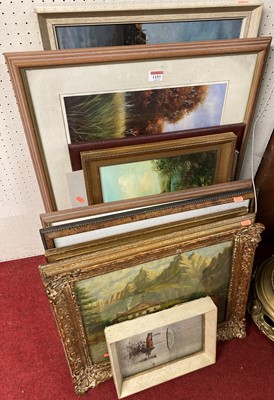 Lot 1153 - A collection of various paintings, to include;...