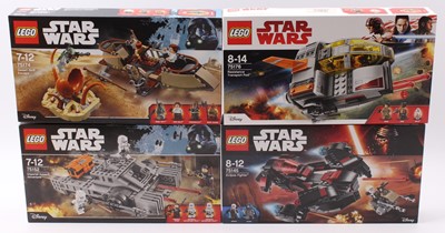 Lot 700 - Lego Star Wars factory sealed boxed group of 4...