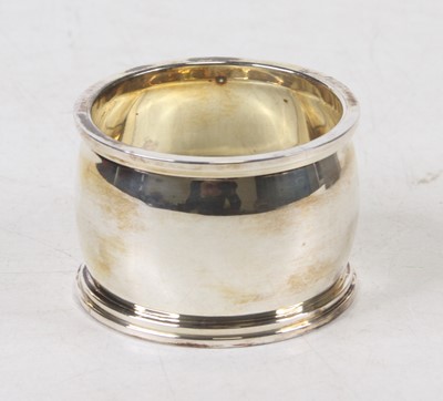 Lot 272 - A contemporary French silver napkin ring by...