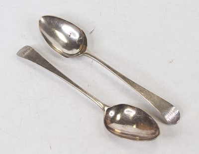 Lot 280 - A pair of George III silver tablespoons in the...