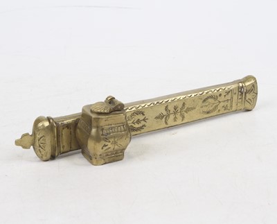 Lot 438 - A 20th century brass travelling scribes...