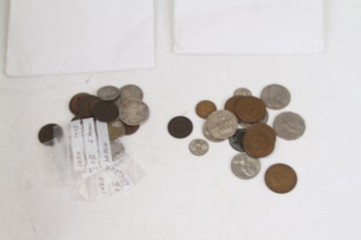 Lot 415 - Assorted loose nickel and copper coinage from...