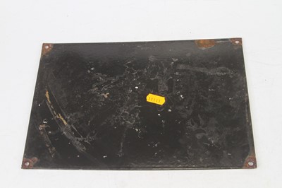Lot 480 - An enamel advertising sign for Osram Auto...