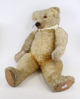 Lot 503 - A Chad Valley Toys golden plush teddy-bear,...