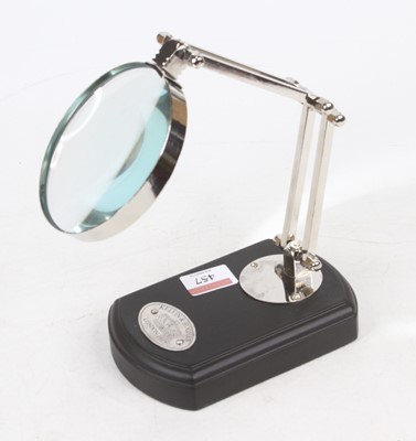 Lot 457 - A desk magnifier glass height 18cm