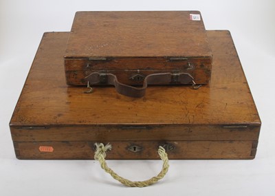 Lot 512 - A mahogany artist's box (lacking all contents)...