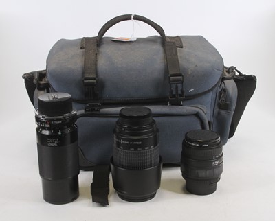 Lot 513 - A Sigma Macro camera lens, together with one...