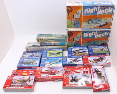 Lot 1625 - Airfix and Revell boxed mixed scale kit group,...